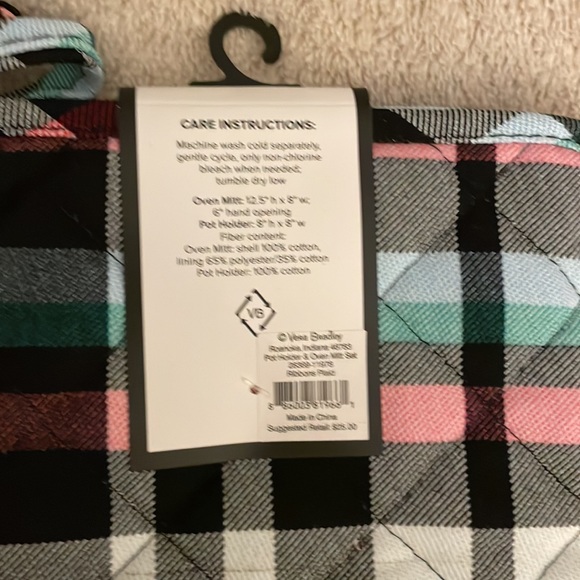 Vera Bradley Pot Holder & Oven Mitt Set NWT - Picture 4 of 5